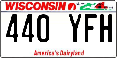 WI license plate 440YFH
