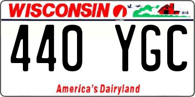 WI license plate 440YGC