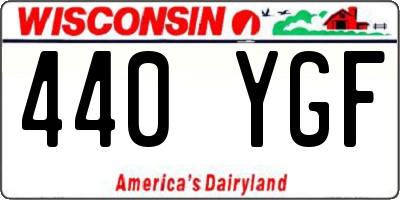 WI license plate 440YGF