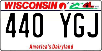 WI license plate 440YGJ