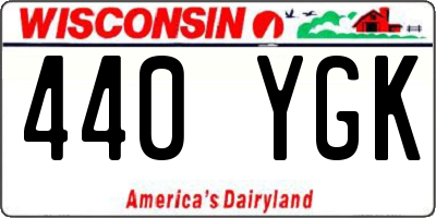 WI license plate 440YGK