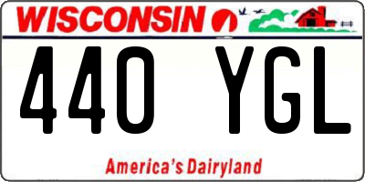 WI license plate 440YGL