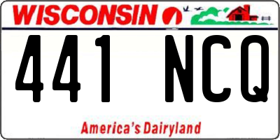 WI license plate 441NCQ