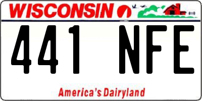 WI license plate 441NFE