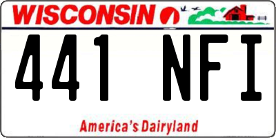 WI license plate 441NFI