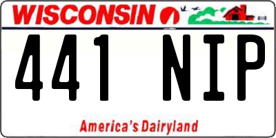 WI license plate 441NIP