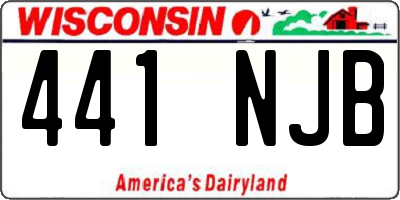 WI license plate 441NJB