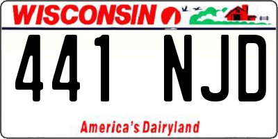 WI license plate 441NJD
