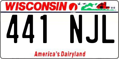 WI license plate 441NJL