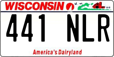 WI license plate 441NLR