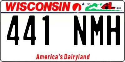 WI license plate 441NMH