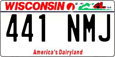 WI license plate 441NMJ