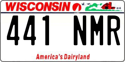 WI license plate 441NMR