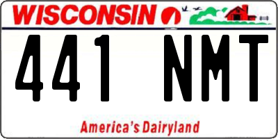 WI license plate 441NMT