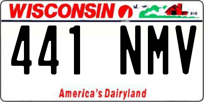 WI license plate 441NMV