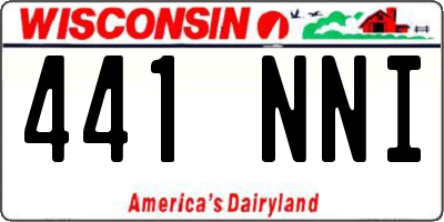 WI license plate 441NNI