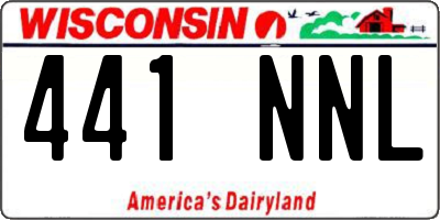 WI license plate 441NNL