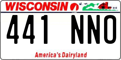 WI license plate 441NNO