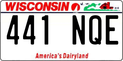 WI license plate 441NQE