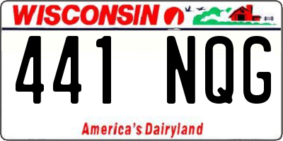 WI license plate 441NQG