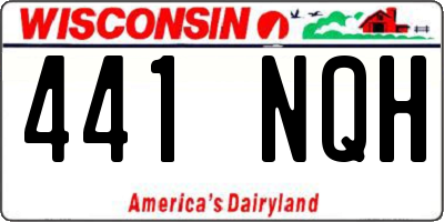 WI license plate 441NQH