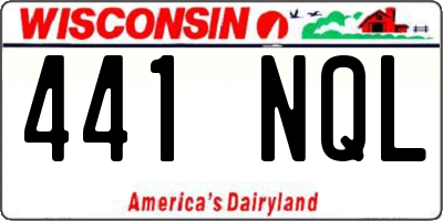 WI license plate 441NQL