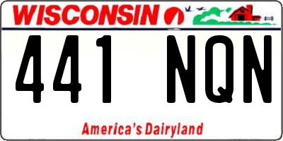 WI license plate 441NQN