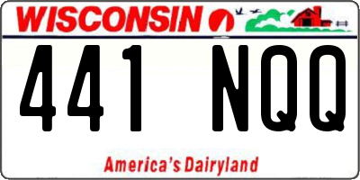 WI license plate 441NQQ