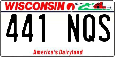 WI license plate 441NQS