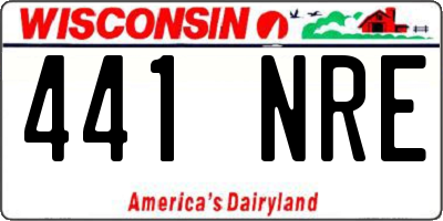 WI license plate 441NRE