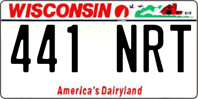 WI license plate 441NRT