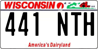 WI license plate 441NTH