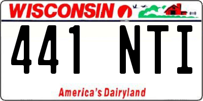 WI license plate 441NTI