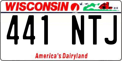 WI license plate 441NTJ