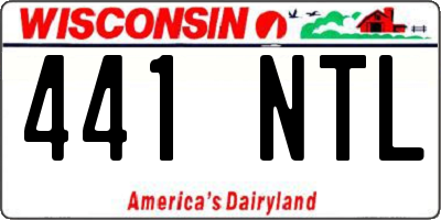 WI license plate 441NTL