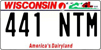 WI license plate 441NTM