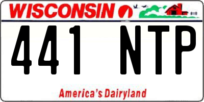 WI license plate 441NTP