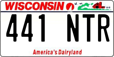 WI license plate 441NTR