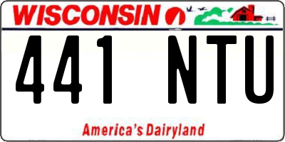 WI license plate 441NTU