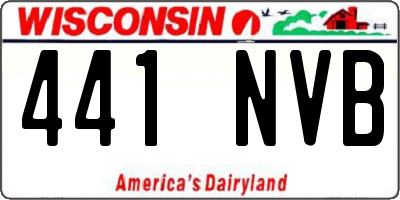 WI license plate 441NVB