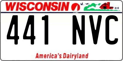WI license plate 441NVC