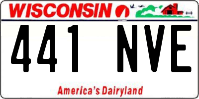 WI license plate 441NVE