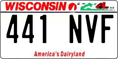 WI license plate 441NVF