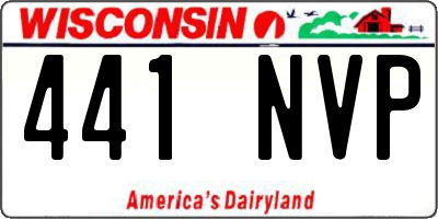 WI license plate 441NVP
