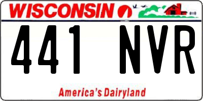 WI license plate 441NVR