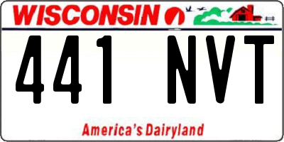 WI license plate 441NVT