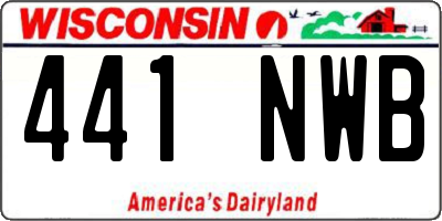 WI license plate 441NWB