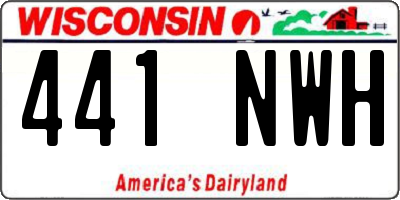 WI license plate 441NWH