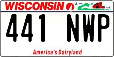 WI license plate 441NWP