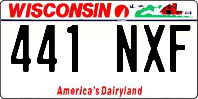 WI license plate 441NXF